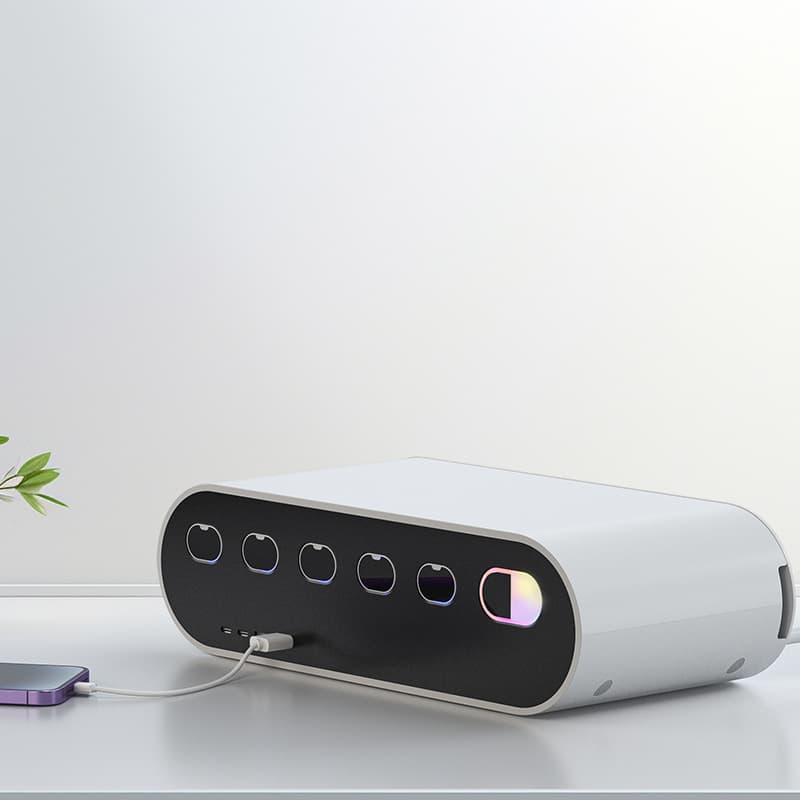 High Power Charging Pile Socket Home Use 5AC European American Standard 4 USB Port Phone Computer Tablet Charger