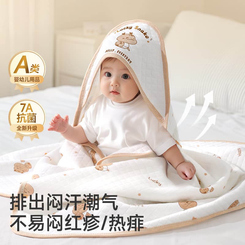 Baby Swaddle Blanket, Newborn A-Grade Pure Cotton Anti-Startle Blanket, Essential Supplies for Newborns in the Delivery Room, Outing Blanket