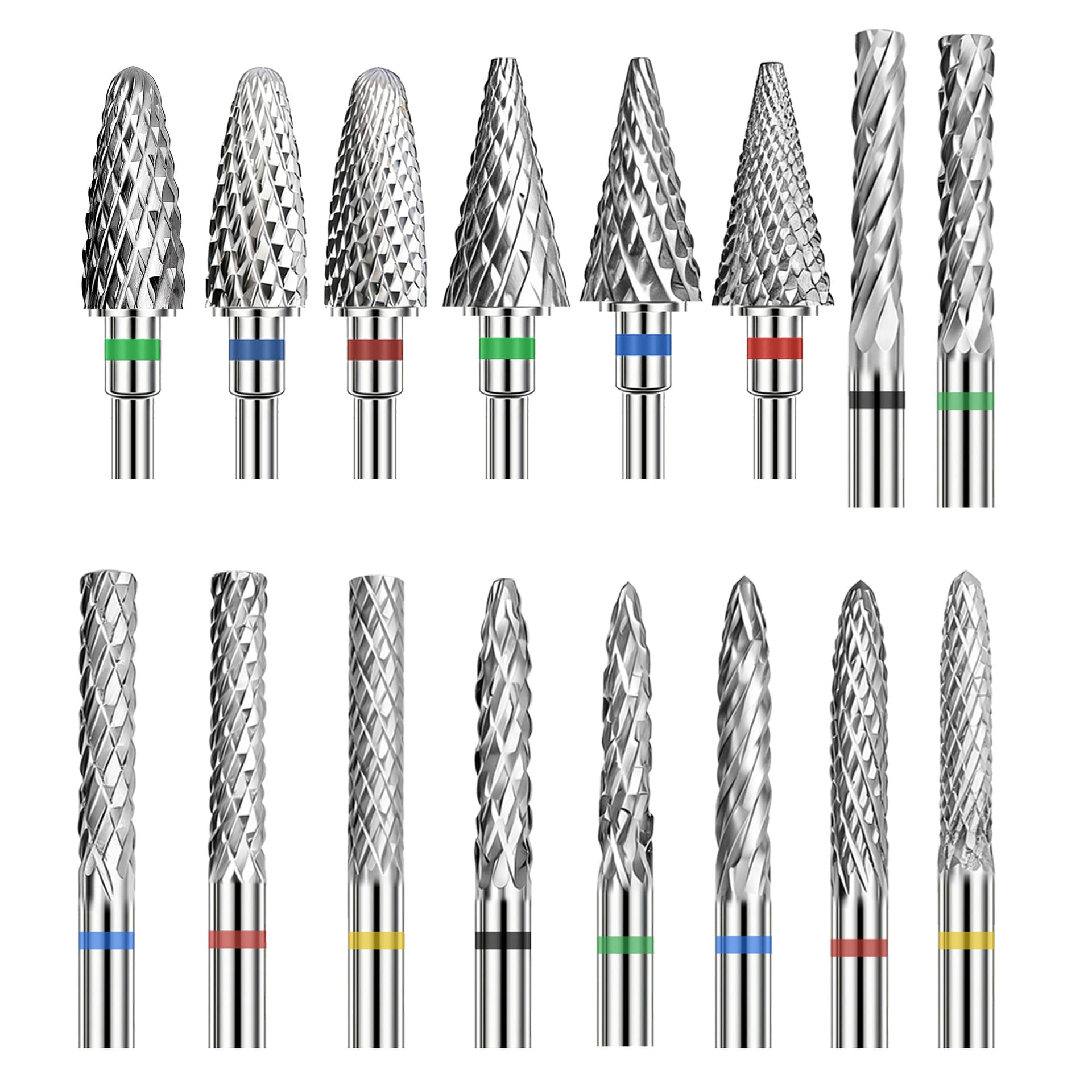 Cross-border stainless steel manicure polishing head for quick nail removal and pre-processing to remove dead skin