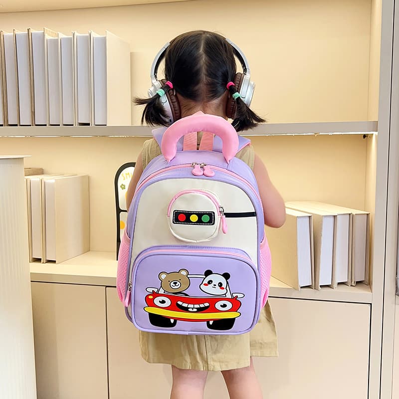 New Kindergarten Backpack Preschool Cartoon Animal Kids Bag Factory Wholesale Boys Girls Trendy Backpack