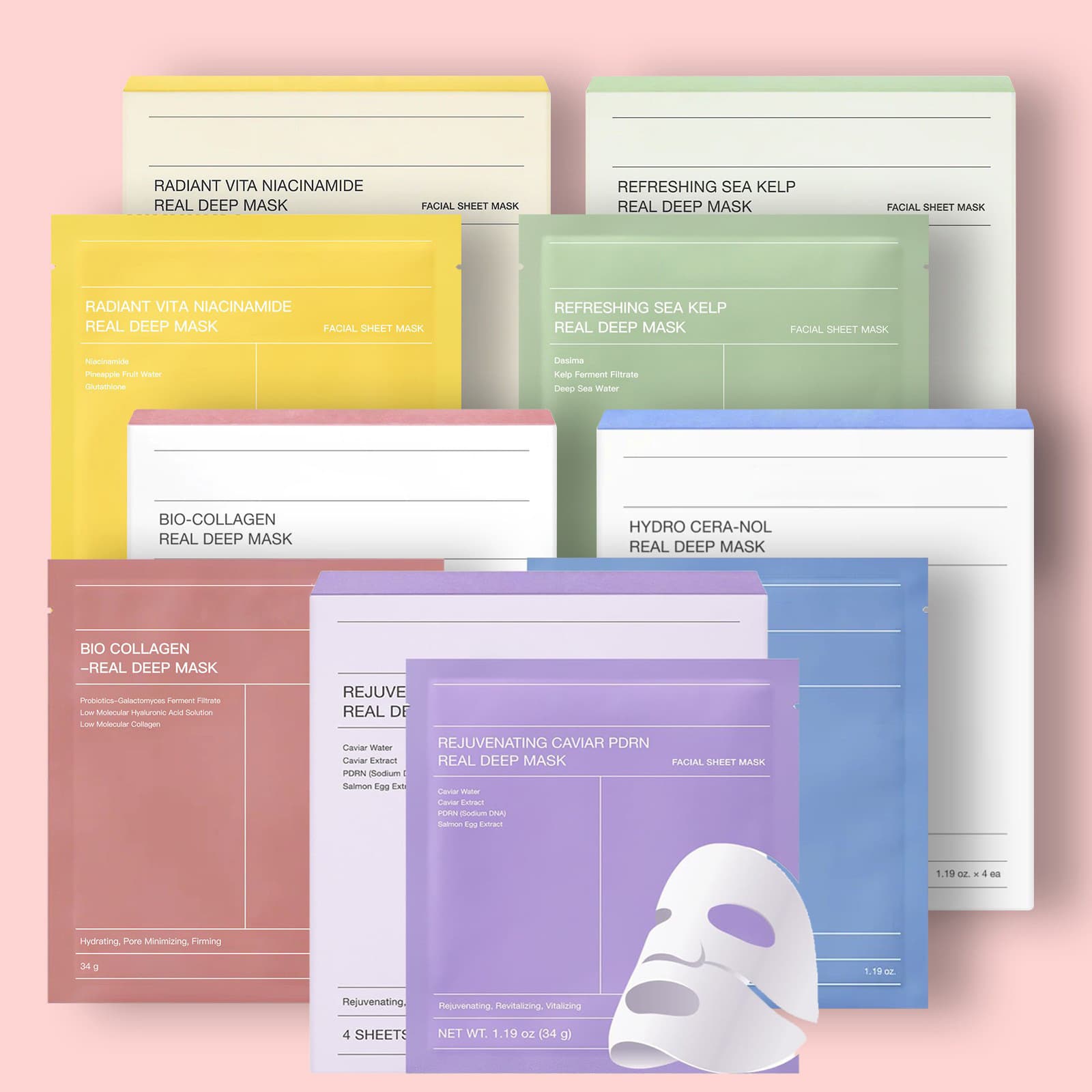 Cross-border hot product Bio split collagen infusion mask BIO-COLLAGEN foreign trade Korean mask