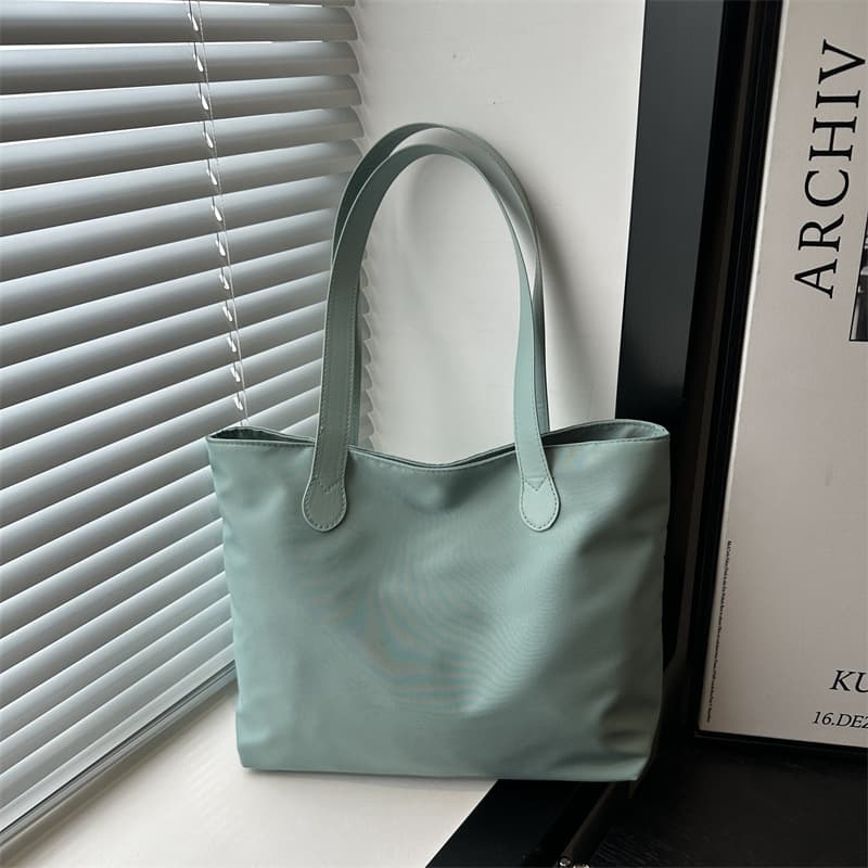 Korean Style Women's Bag 2025 New Simple Literary Single-Shoulder Bag Large Capacity Handbag Shopping Bag Versatile Tote Bag