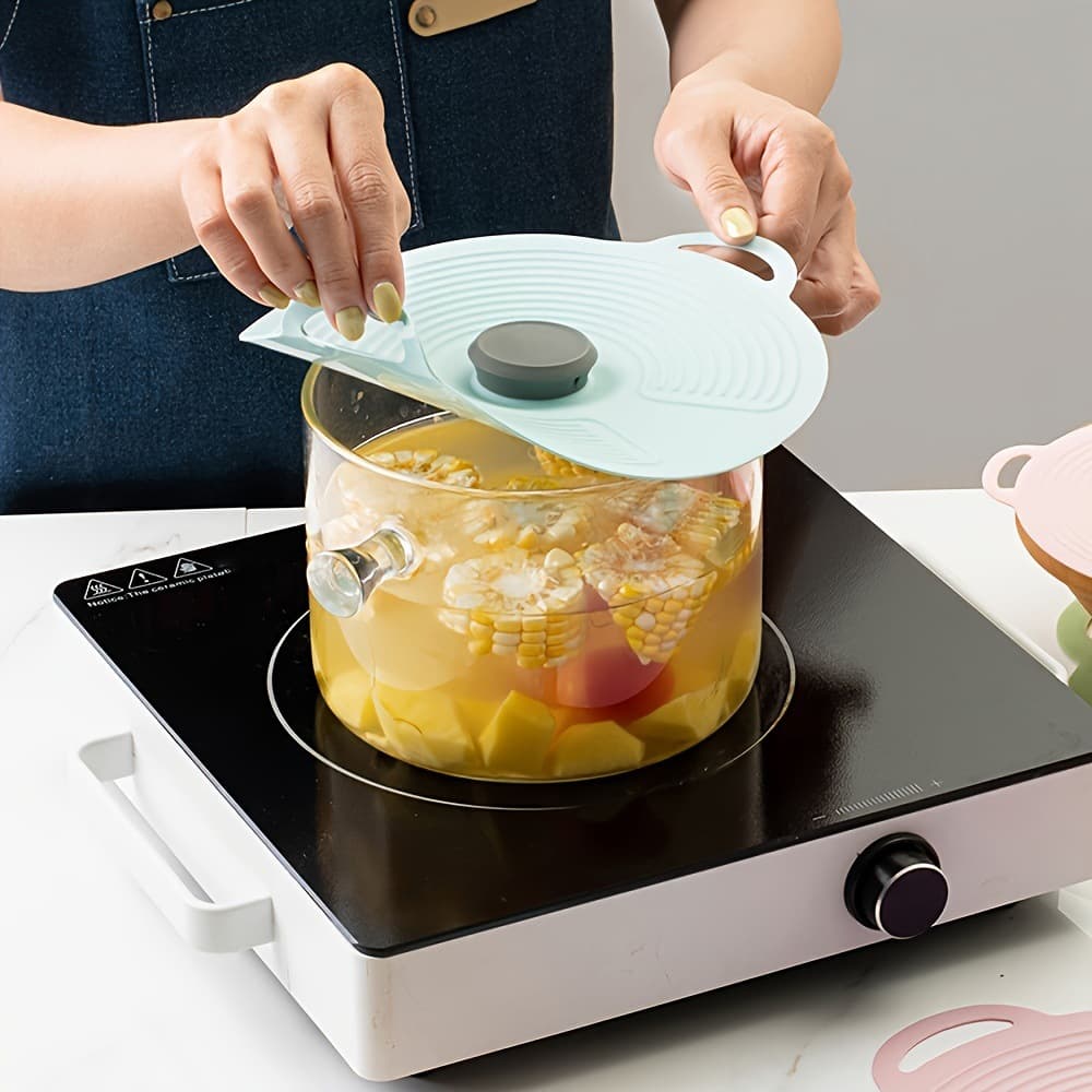 Ready-stock food-grade meal lids, basin covers, plate covers, microwave splash-proof silicone fresh-keeping lids, sealed bowl lids
