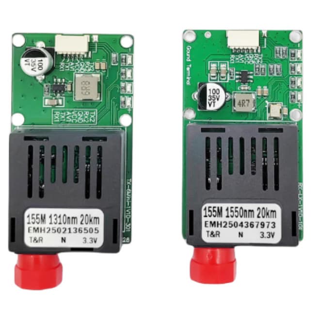 TTL Drone-Specific Optical Terminal 1-Channel Video UART/SBUS to Fiber Module Air Ground Embedded
