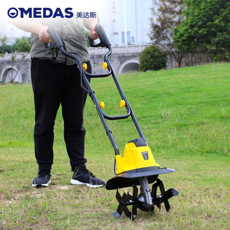 220V Electric Soil Loosener, Small Household Tiller, Cultivator, Hoeing, Digging, Micro Tiller, Soil Loosening Tool
