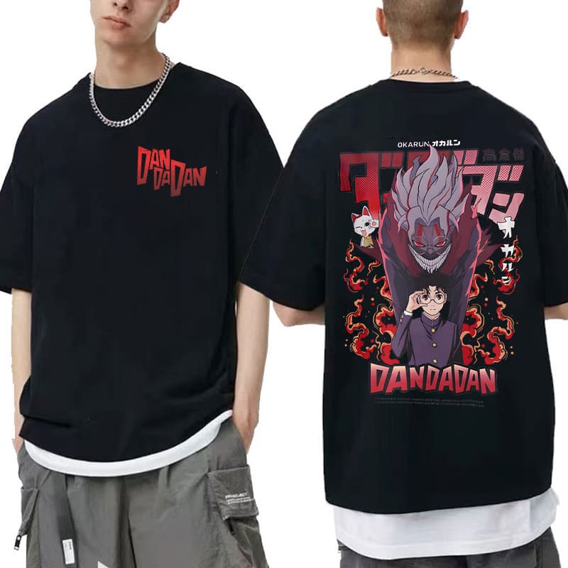 Ouma pure cotton new DANDADAN bold party Japanese high street trend peripheral printing foreign trade youth leisure
