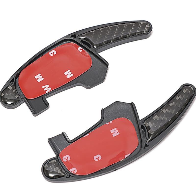 Pair of Carbon Fiber Steering Wheel Shift Paddle Decoration Accessories for Volkswagen Golf MK7 7R GTI