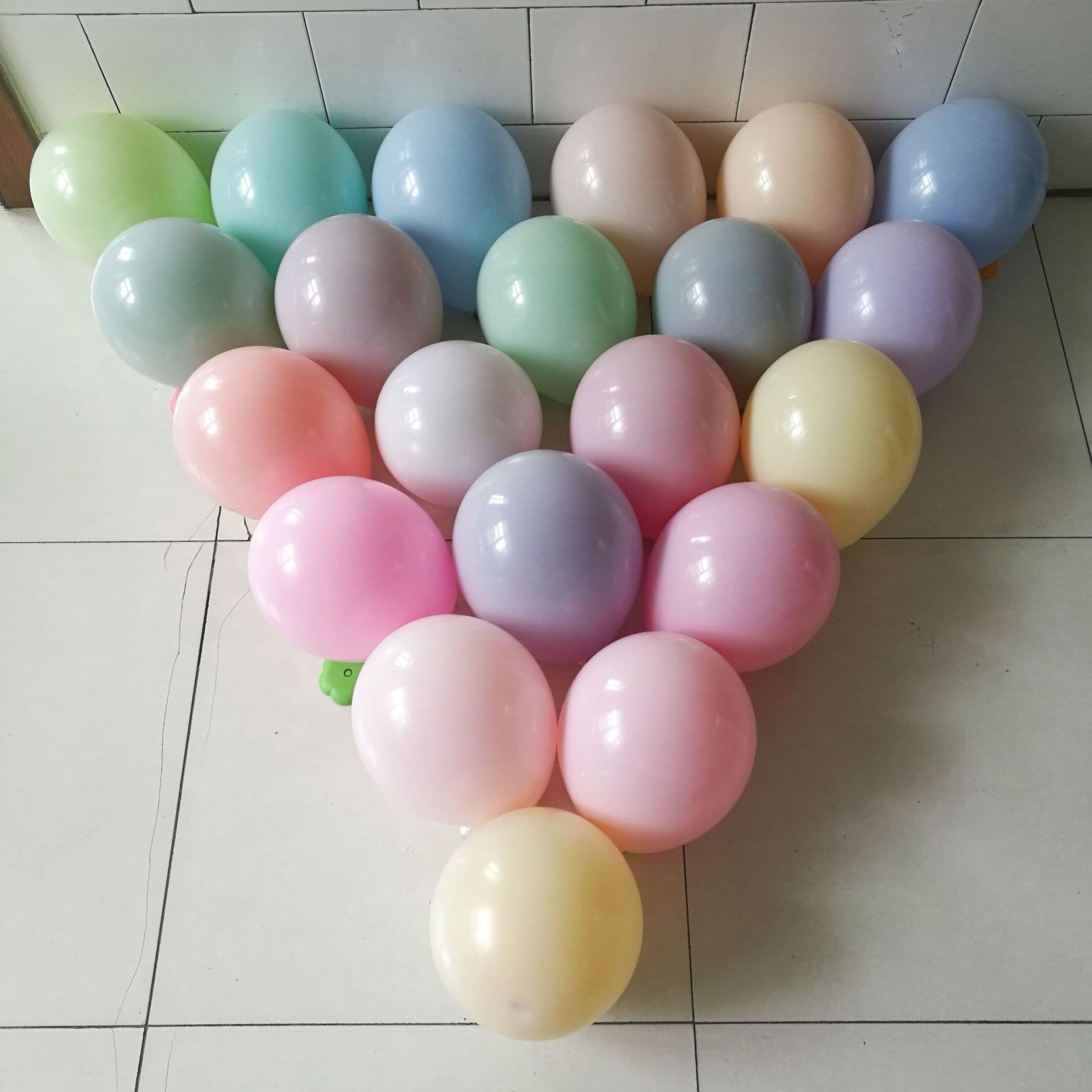 Double-layer Macaron Color Series 5-Inch 10-Inch 18-Inch Thick Latex Balloons, Balloon Garland Irregular Balloons Pre-Assembled