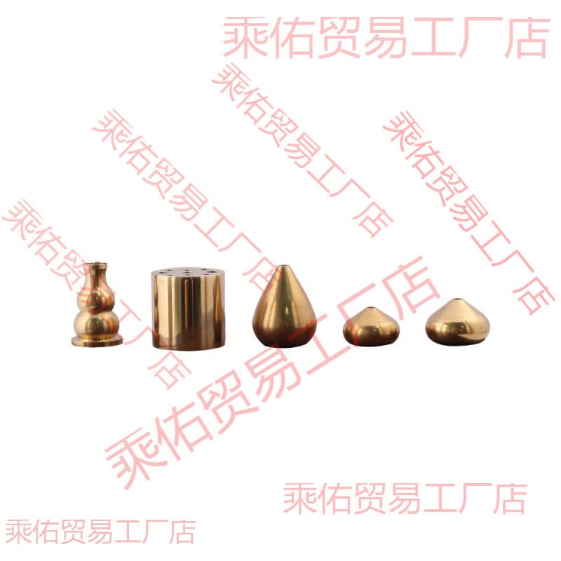 Brass Multi-Hole Incense Holder, Three-Hole Nine-Hole Copper Gourd Incense Burner, Portable Incense Stick and Coil Holder, Brass Incense Base