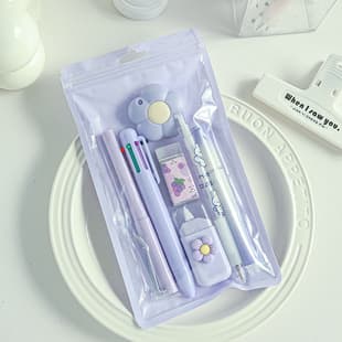 Cute Stationery Set 7-Piece High Appearance Elementary School Student Prize Children's Day Gift Learning Stationery Souvenir