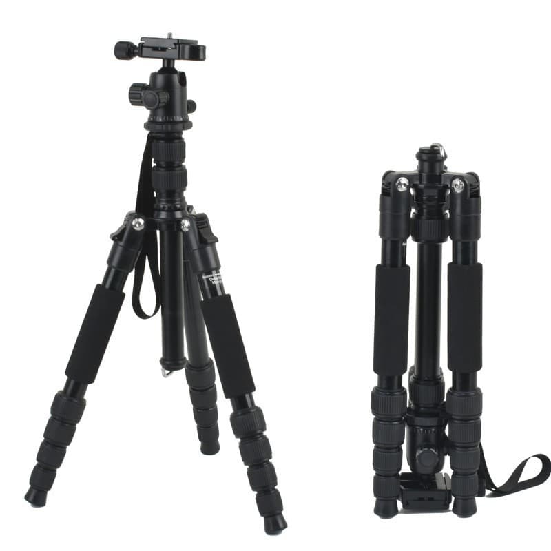 Tripod Multifunctional Camera Tripod Damping Ball Head Outdoor Reverse Folding Photography SLR Camera Stand