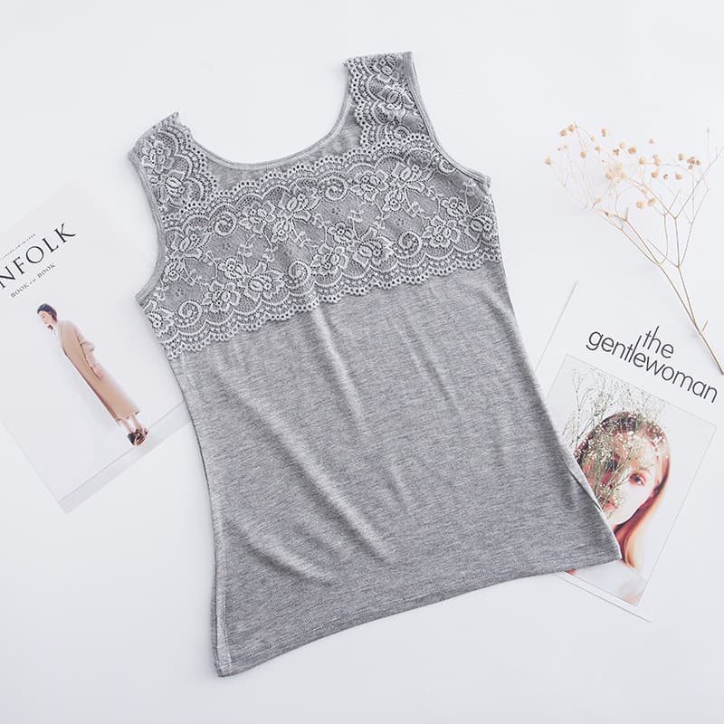 [Factory Direct] Lace Camisole Top for Women Plus Size Short Sexy Layering Undershirt
