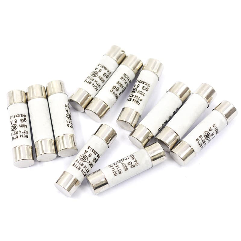 R014 fuse 8.5X31.5 fuse core RT19 RT14 ceramic fuse tube 1A2A3A4A5A16A20A