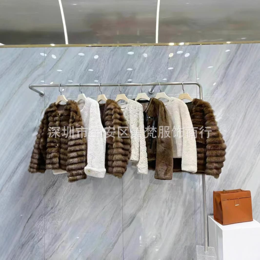 Short fur coat new style silver dragon mink fashionable light luxury deerskin fur one-piece coat women's first-hand wholesale