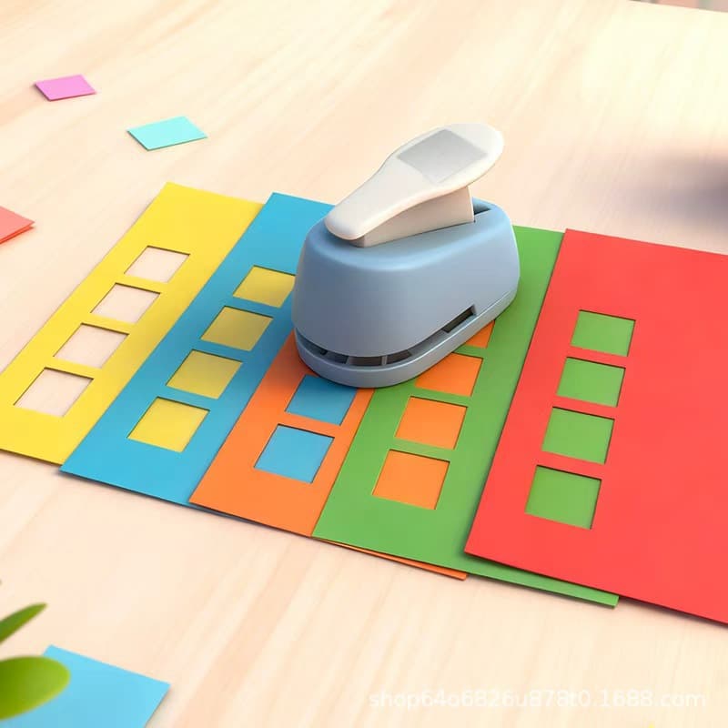 New Effort-Saving Square Embosser DIY Handmade Embossing Machine Student Journal Tool Paper Punch