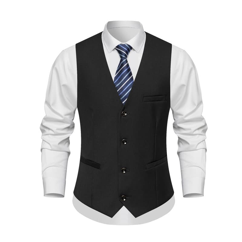 New Spring/Autumn Men's Slim Fit Korean Style Work Vest, Plus Size Men's Vest, Cross-border