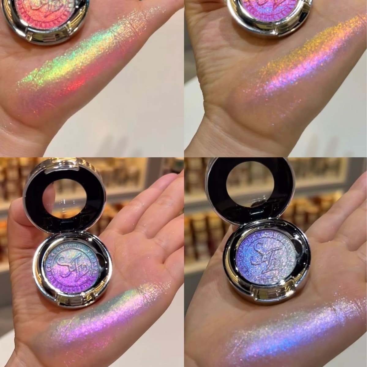 Chameleon Flash Eyeshadow Four-Color Eyeshadow Six-Color Eyeshadow Ten-Color Eyeshadow Matte Shimmer Eyeshadow Fine OEM Custom