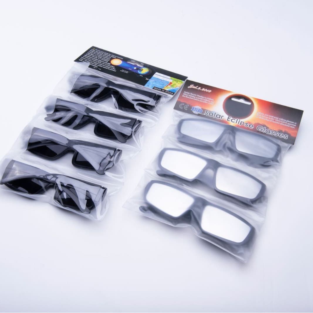 Plastic Solar Eclipse Glasses with CE Certificate and ISO12312-2:2015 Certification, Amazon Best-Seller