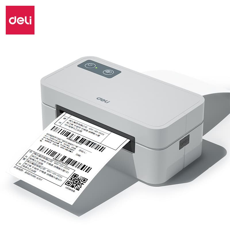 Deli GE430-W Bluetooth Electronic Waybill Printer Express Thermal Label Printer Portable Label Printer