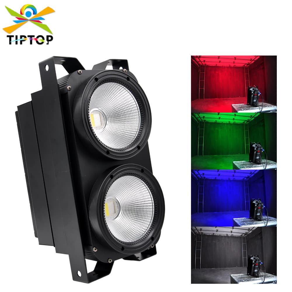 TIPTOP2 Non-Waterproof Audience Light 2 COB Four-Color Five-Color Six-Color LED Beads Spliceable Chassis Single Handle