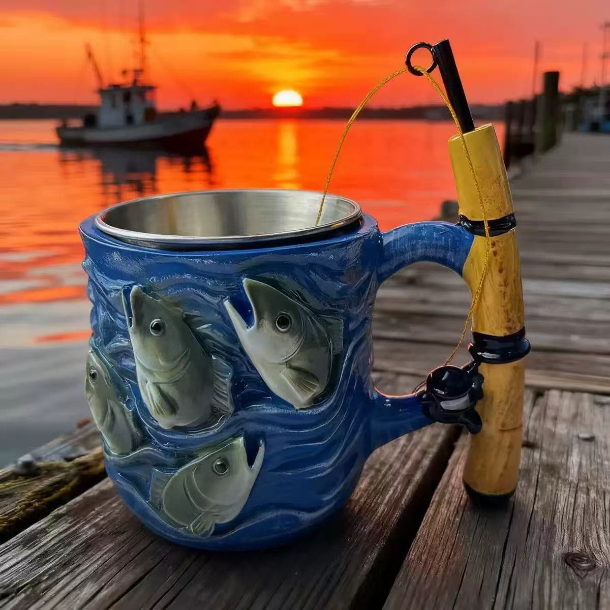 New The Angler's Dream Ceramic Mug