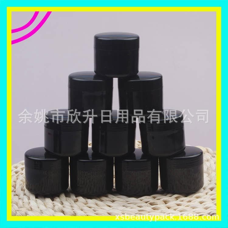 All Black Cream Jar 20g Gel Bottle Mask Bottle Face Cream Ointment Jar 20ml Nail Gel Bottle Cream Wide Mouth Jar