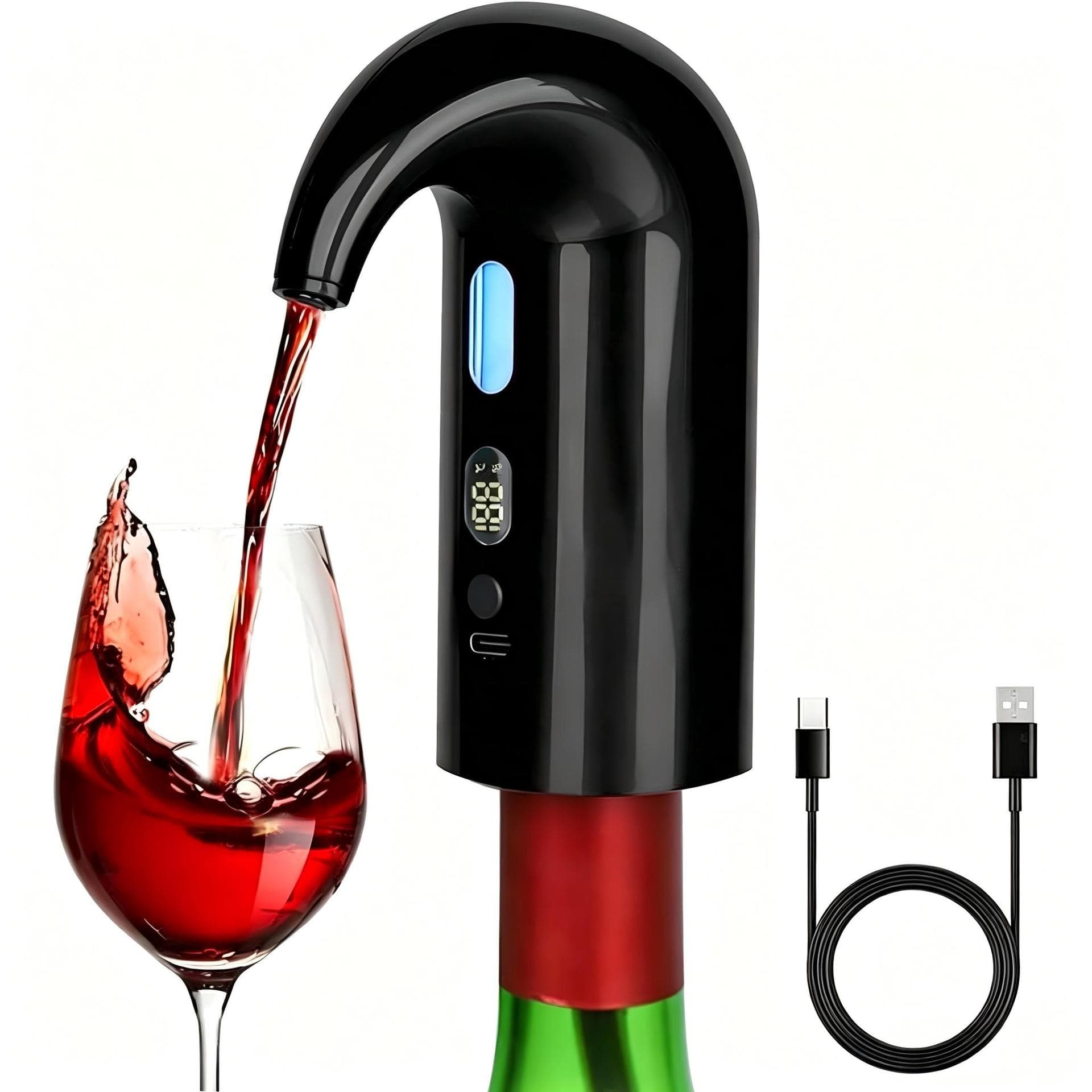 Red wine electric decanter portable wine pouring dispenser USB charging multi-functional household wine pouring device