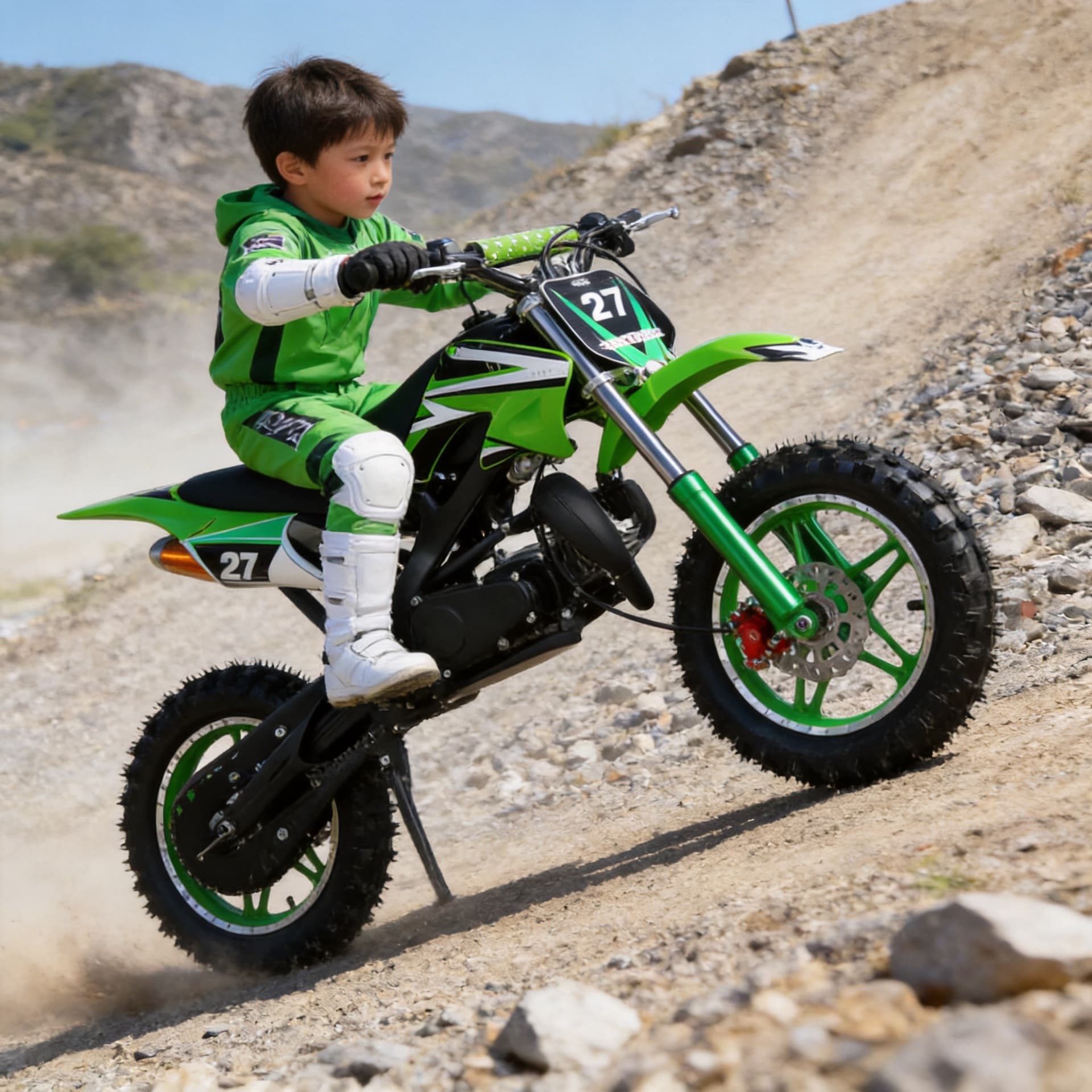 49cc Off-Road Dirt Bike Two-Stroke Kids Motorcycle Racing Bike Mini Off-Road King