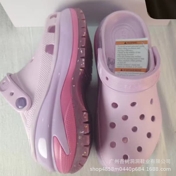 New Lightwheel Wedge Colorful Sandals Clogs Women's Outdoor Fashion Versatile Closed-Toe Thick-Soled Sandals Wholesale