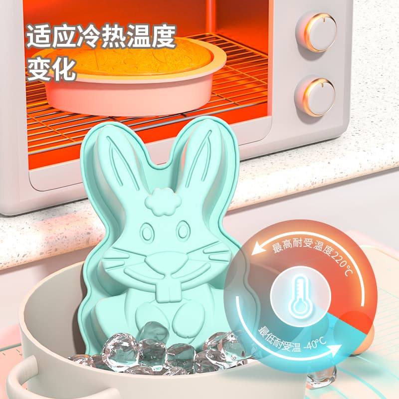 New Cross-border Silicone Cake Mold Household Easter Food Grade Handmade Soap Cute High Temperature Resistant Wholesale Factory
