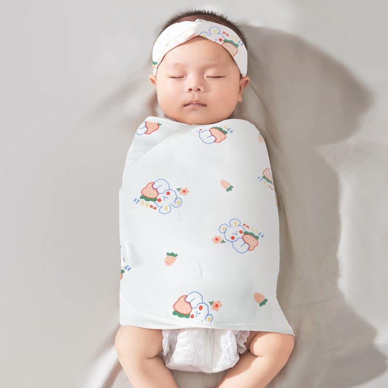 Baby newborn sleeping bag baby anti-fright sleeping swaddle towel pure cotton skin-friendly anti-frightening newborn thin style