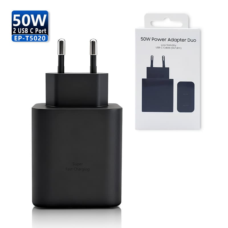 EP-T5020 50W Charger for Samsung EU Super Fast Charging Head Dual Port