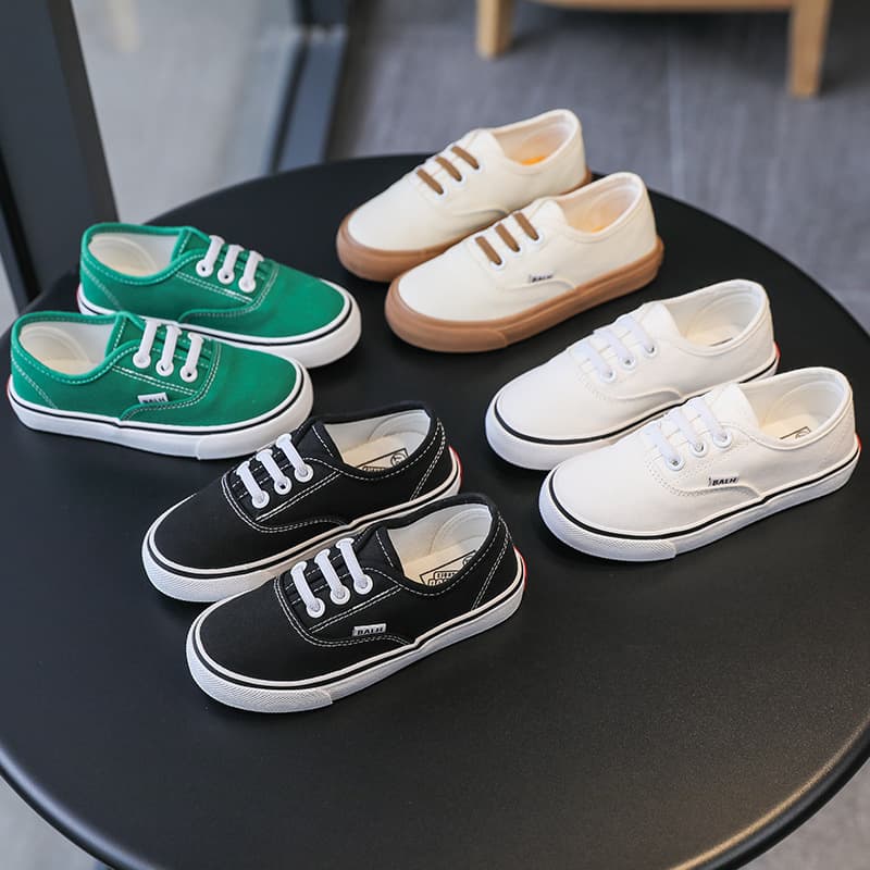 Kindergarten Indoor Shoes Spring Autumn Children White Canvas Shoes Boys Board Shoes Performance Shoes Girls