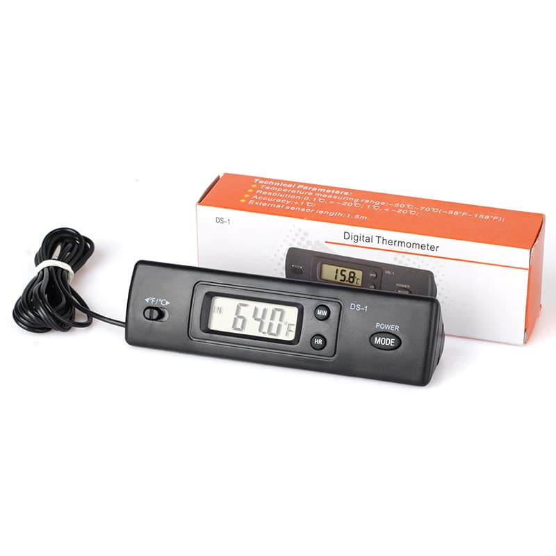 Dual-Channel Portable High-Precision Thermometer for Refrigeration Repair, Digital Temperature Meter with Probe