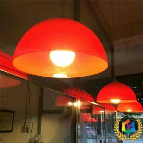 ✅ Market vegetable and fruit pendant lights for supermarkets, with red fresh food plastic shades for chestnut and cooked food shops