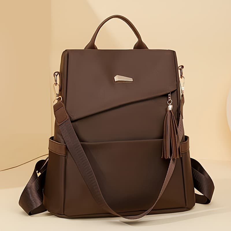 Minimalist fashion backpack women's 2025 cross-border new student large-capacity soft leather backpack casual backpack wholesale