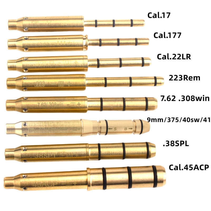Copper .177 .22 Boresight Infrared Green Laser Sight Zeroing Tool 9mm Laser Boresight Green Light