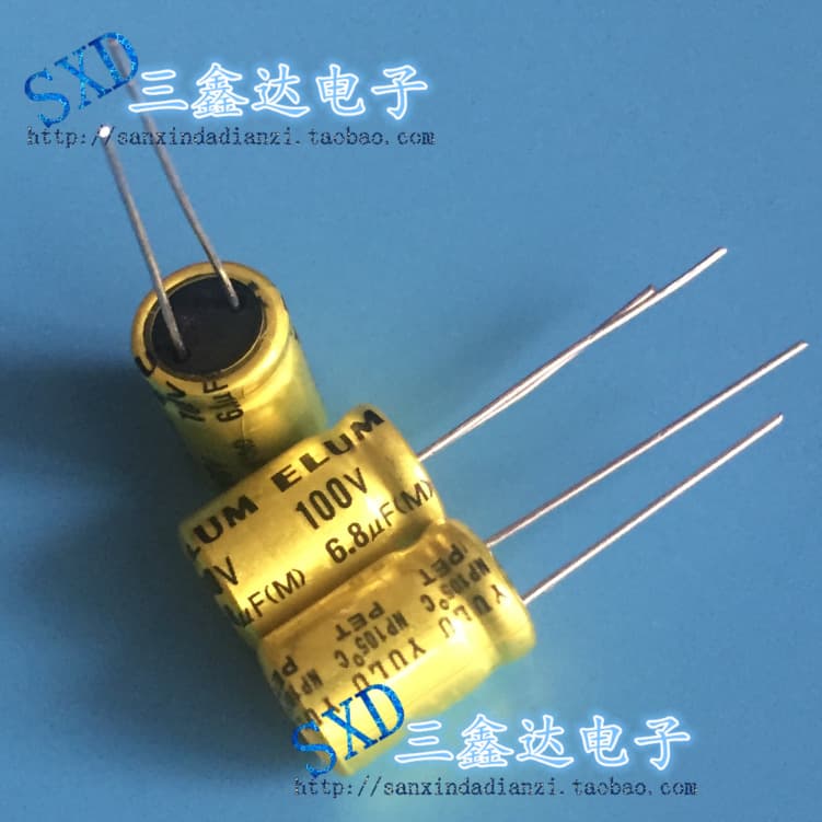 100V 6.8uF 6.8uF 100V Original Midrange Crossover NP Vertical Non-Polar Electrolytic Capacitor 10*17 Electronics