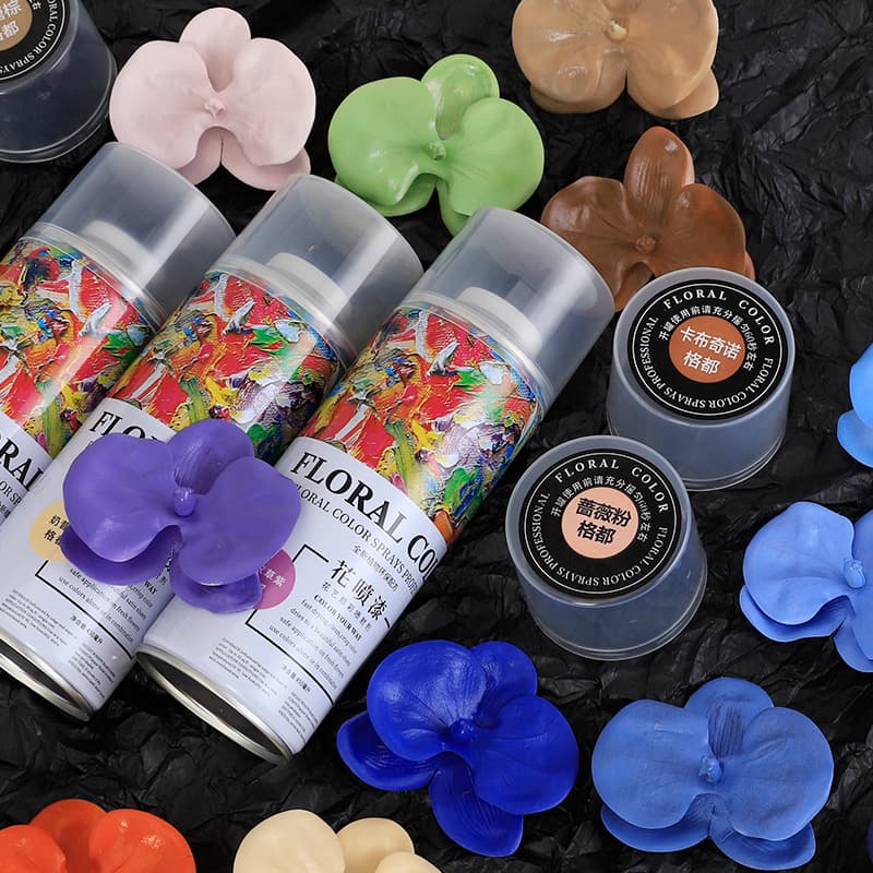 Flower spray paint spray color ebony plum purple sauce Barbie pink flower shop special internet celebrity floral diy material wholesale
