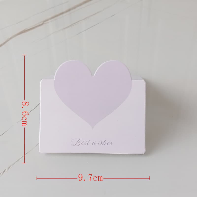 Morandi Heart Greeting Card, Fresh Ins Style Gift Card, Mixed Wholesale for Flower Shops and Bakeries, Gift Thank You Card