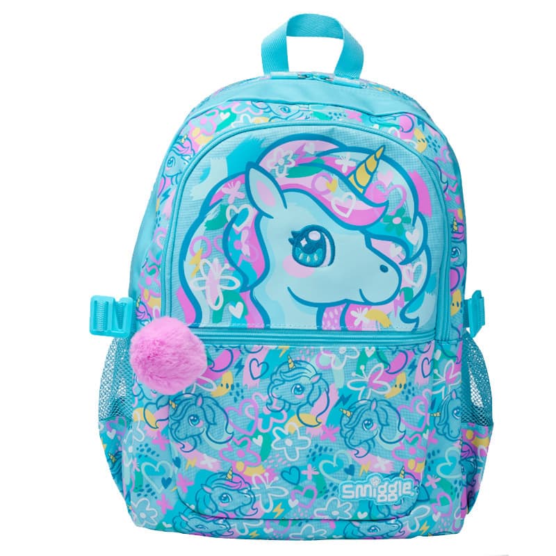 Australia Smiggle Backpack for Primary and Secondary School Students Grades 1-6, Large Size Pressure Relief Spine Protection Casual Backpack