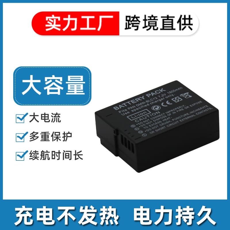 For Panasonic Camera DMW-BLC12 Battery, DMW-BMB9E Battery, DMW-BLD10E/GK Battery