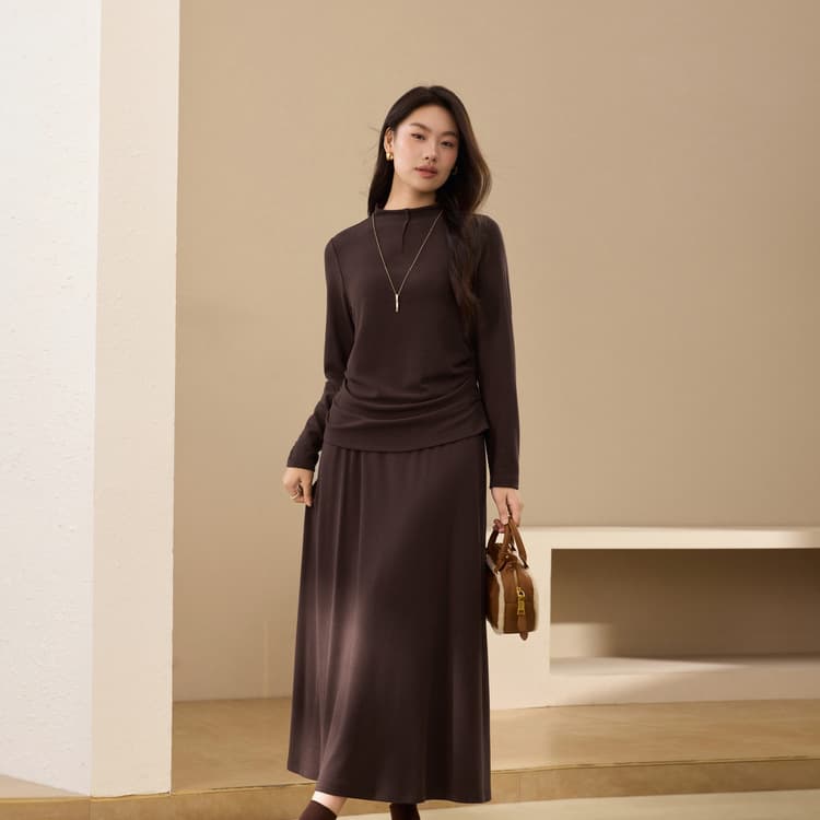 【Lazy and Relaxed Style Set】Xianlixiu Plus Size Women's Wear Comfortable and Elegant Two-Piece Set, New Autumn 2025 for Curvy Girls
