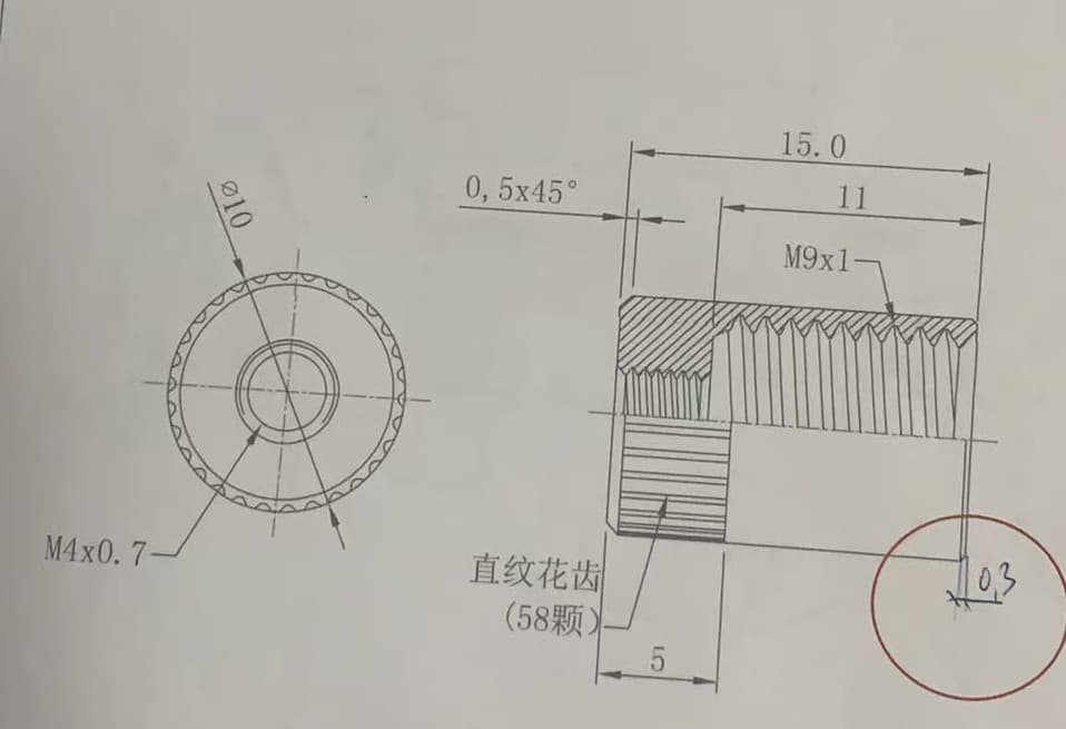 Copper nuts, lathe processing, CNC lathe processing.