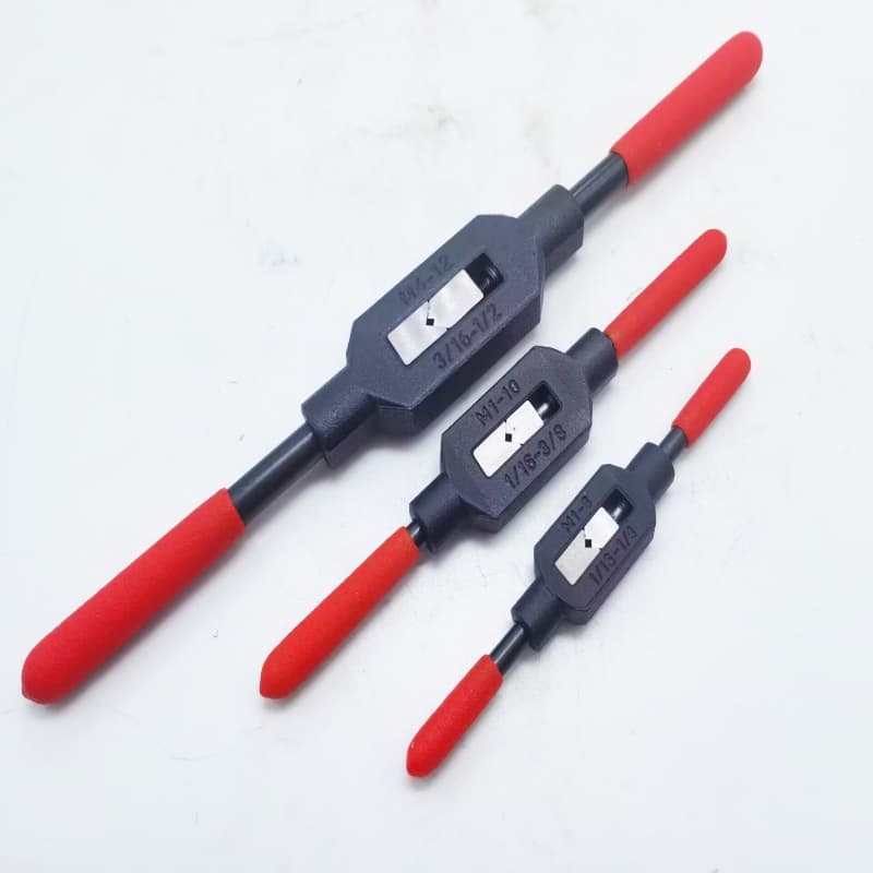 Tap wrench hinge red handle manual tap wrench rack 1/16-1/4 -1/2-1-5/16 factory wholesale