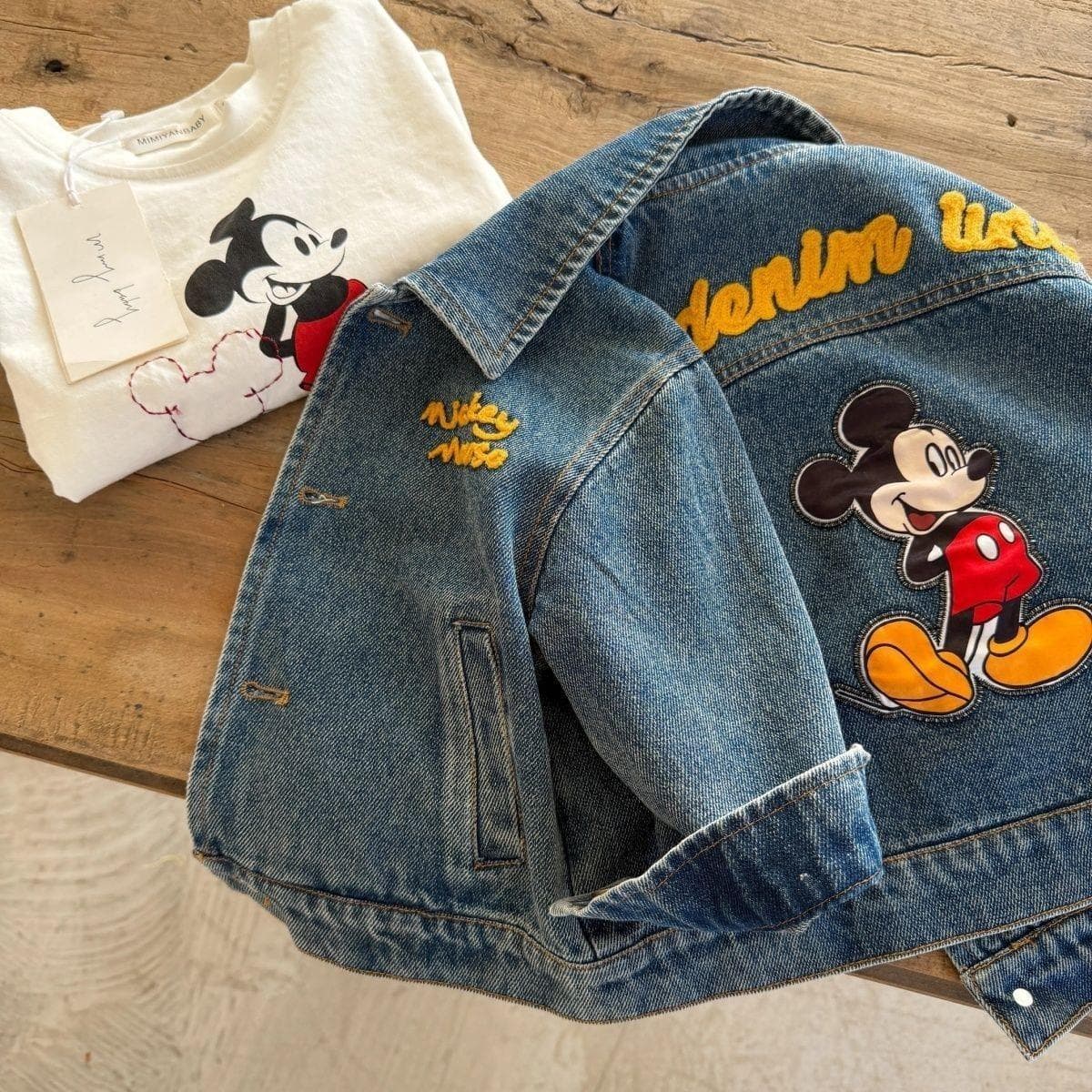 Kids Cartoon Denim Jacket Korean Style Spring Autumn New Children's Jacket Baby Denim Top Girls Coat