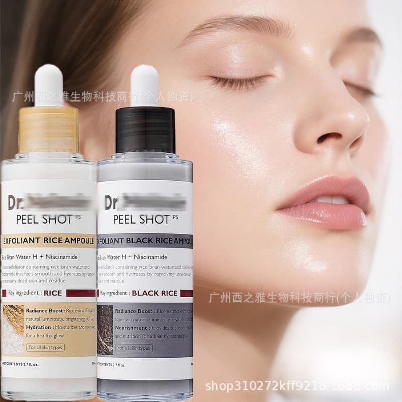 Cross-border bestseller Black rice ampoule Dr.melaxin Black Rice Softening Essence 80ml Exfoliating