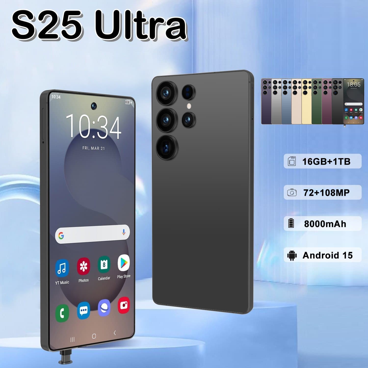 S25 Ultra Cross-Border 7.3-inch 3G+64G Android Smart 4G Full Netcom Foreign Trade Phone with Built-in Stylus All-in-One