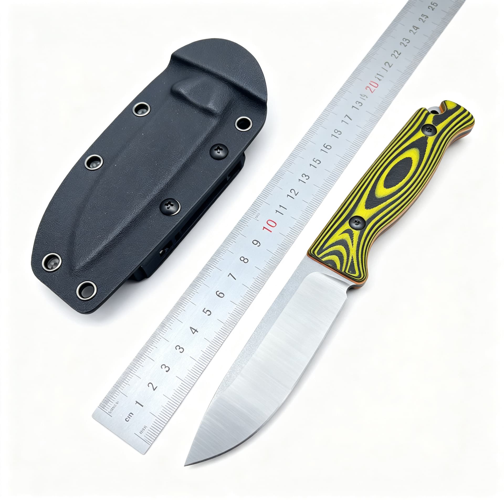 Butterfly 15002 fixed knife two-color G10 with K sheath outdoor high hardness sharp small fruit knife tactical knife