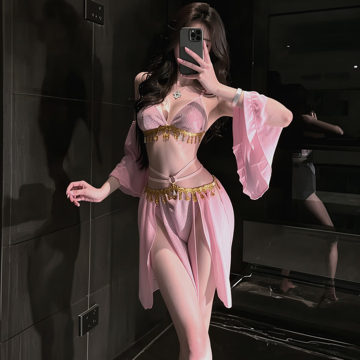 Gemo Sexy Lingerie Ancient Style Costume Retro Chinese-style Sleepwear Belly Button Lace Chiffon Uniform